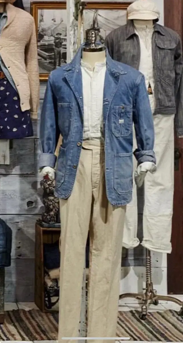 RRL ダブル RL インディゴデニムエンジニアジャケット XL